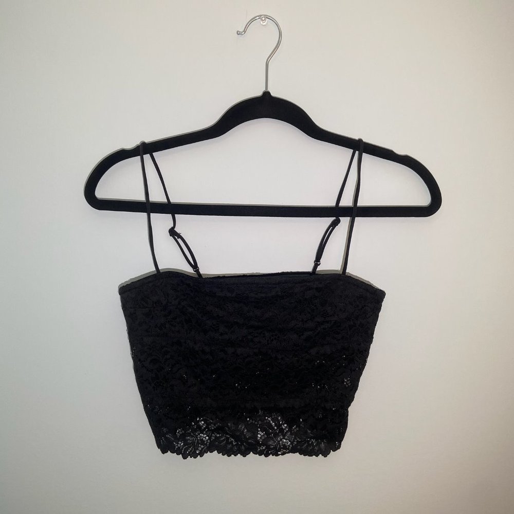 UO Black Lace Bra Top